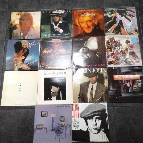 Elton John, Rod Stewart - Différents artistes - 13 x albums, Cd's en Dvd's, Vinyl Singles