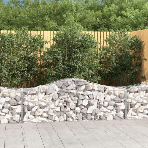 vidaXL Schanskorven 9 st gewelfd 200x50x60/80 cm, Tuin en Terras, Bloempotten, Nieuw, Verzenden