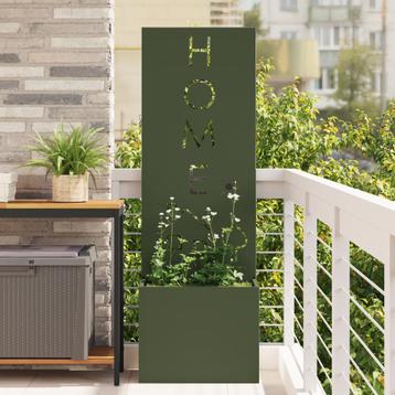 vidaXL Tuinplant met Decoratief Paneel Olijfgroen 50 x 140 beschikbaar voor biedingen