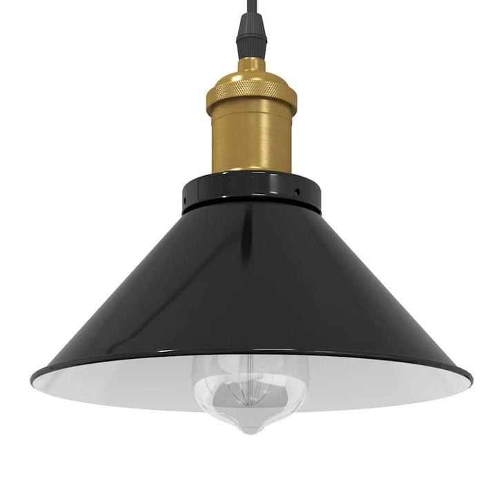 vidaXL Hanglamp in hoogte verstelbaar E27 Ø22 cm metaal, Huis en Inrichting, Lampen | Overige, Nieuw, Verzenden