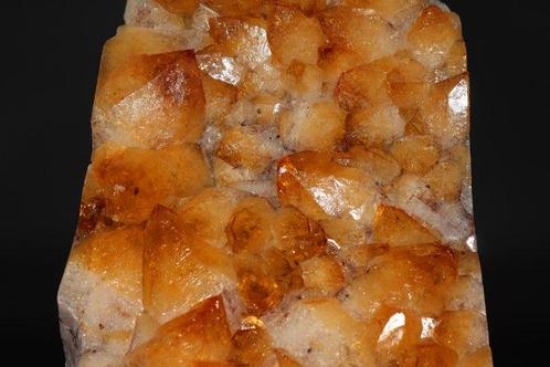 Citrine Géode - Hauteur : 155 mm - Largeur : 115 mm- 2560 g, Verzamelen, Mineralen en Fossielen