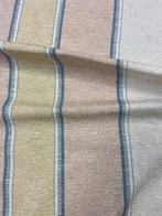 Prestigieus moiré geruit stof in roze, roomgeel en grijs. -, Antiek en Kunst