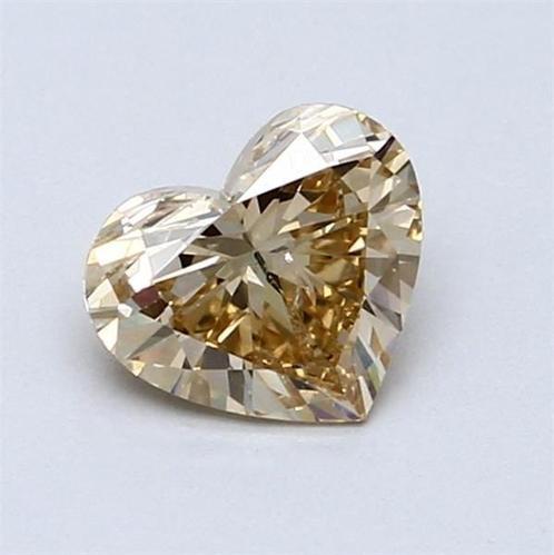 1 pcs Diamant  (Natuurlijk gekleurd)  - 0.86 ct - Hart -, Handtassen en Accessoires, Edelstenen