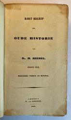 Dr. H. Riedel - Kort begrip der oude historie - 1842-1852, Antiek en Kunst
