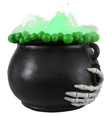 Halloween Heksenketel Met Licht En Mistmaker 30x21 Cm beschikbaar voor biedingen