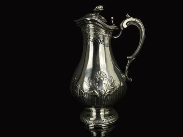 Gallia - Koffie- en theeservies (4) - Zilver metaal, Antiek en Kunst