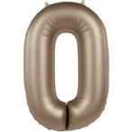 0 Jaar Cijfer Ballon Goud 86cm, Hobby en Vrije tijd, Feestartikelen, Verzenden, Nieuw