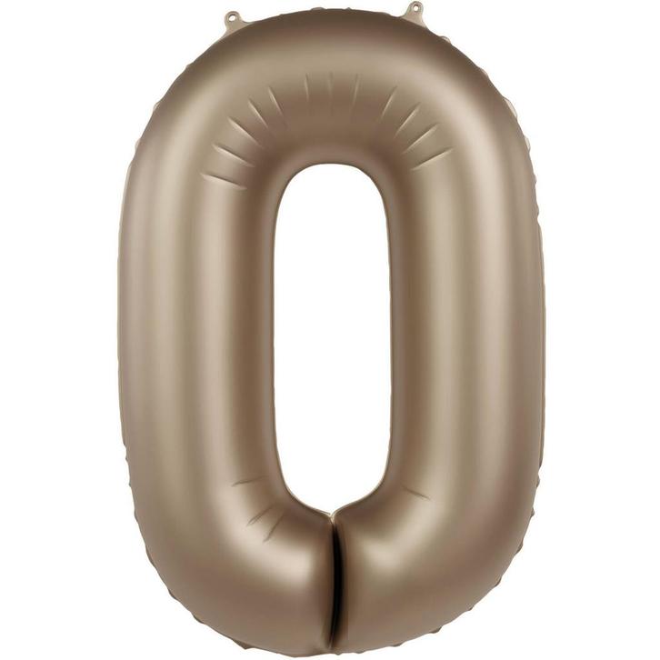 0 Jaar Cijfer Ballon Goud 86cm, Hobby en Vrije tijd, Feestartikelen, Nieuw, Verzenden