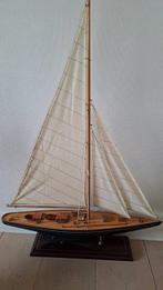 Maquette de voilier (1) - Bois, Laiton, Lin, Antiquités & Art
