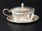Suikerpot - Untersatz mit Deckel und Glaseinsatz, oval -