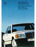 1988 MERCEDES BENZ 190D BROCHURE DUITS, Ophalen of Verzenden
