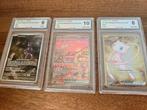 Pokémon - 3 Graded card - MEW EX FULL ART - METAL CARD & MEW, Hobby en Vrije tijd, Verzamelkaartspellen | Pokémon, Nieuw