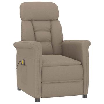 vidaXL Relaxzetel Taupe Microvezel, Verzenden