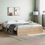 vidaXL Bedframe sonoma eikenkleurig 140x200 cm, Huis en Inrichting, Verzenden, Nieuw