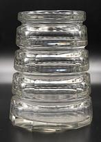 Josef Hoffmann - Meyrs Neffe Art Deco Faceted Clear Crystal, Antiquités & Art