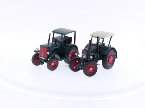 Schaal 1:32 Siku 3459 Lanz Bulldog, Siku 3460 Hanomag R45..., Hobby en Vrije tijd, Modelauto's | 1:32, Zo goed als nieuw, SIKU