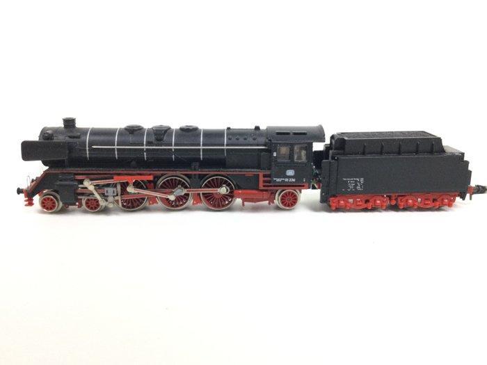 Minitrix N - 2076 - Stoomlocomotief met tender (1) - BR01, Hobby en Vrije tijd, Modeltreinen | N-Spoor