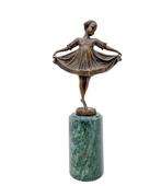 sculptuur, Ballerina girl - 32 cm - Brons, Marmer, Antiek en Kunst