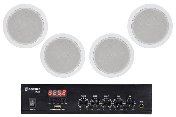 Adastra Wachtkamer Installatie 2 4x 100V Luidsprekers +, Audio, Tv en Foto, Luidsprekerboxen