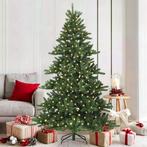 vidaXL Kunstmatige Hinged Kerstboom met 300 LED 180 cm PVC, Diversen, Kerst, Verzenden, Nieuw