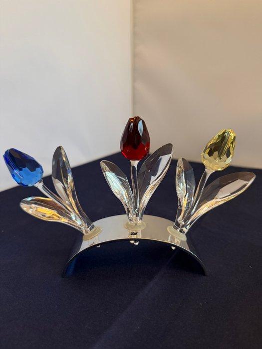 Swarovski - Beeldje - Swarovski tulpenset - Kristal, Metaal,, Antiek en Kunst, Curiosa en Brocante