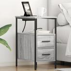 vidaXL Bedcabinet 2 pcs Grijs sonoma 30 x 48 x 61 cm Bewerkt, Verzenden, Nieuw