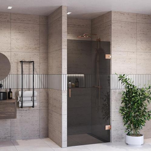 Douchedeur BWS Portos Profielloos Geborsteld Brons 80x200 cm, Doe-het-zelf en Bouw, Sanitair, Douche, Nieuw, Ophalen of Verzenden