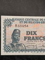 Belgisch-Congo. - 10 Francs 01-12-1958 - Pick 30b (Zonder
