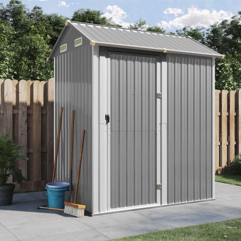 vidaXL Tuinschuur 192x152,5x237 cm gegalvaniseerd staal, Tuin en Terras, Tuinhuizen, Nieuw, Verzenden