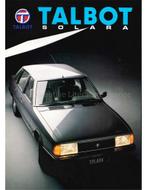 1982 TALBOT SOLARA BROCHURE NEDERLANDS, Nieuw