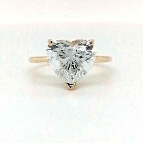 Zonder Minimumprijs - Ring - 14 karaat Geel goud -  4.02ct., Handtassen en Accessoires, Ringen