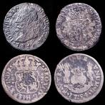 Spanje. Fernando VI y Jose Napoleon. 2 y 4 reales Lot of 2, Postzegels en Munten