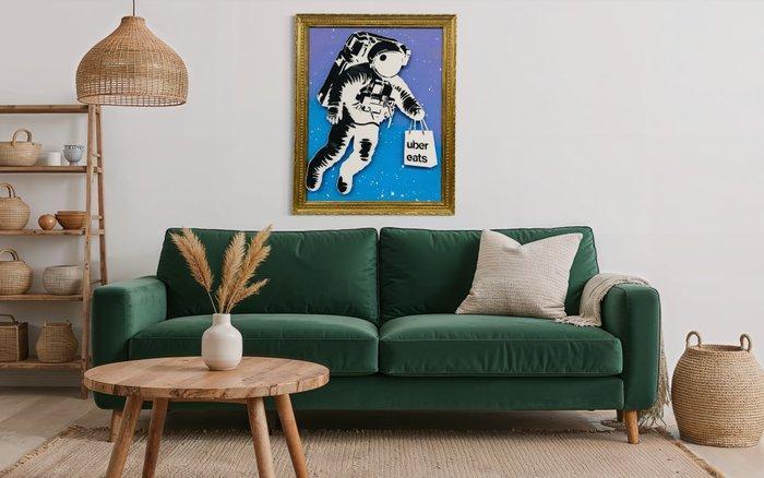 Sinao - Space Eats [100% handmade], Antiek en Kunst, Kunst | Schilderijen | Modern