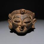 Indiaas Terracotta Hoofdfiguur. 16e-19e eeuw n.Chr. Hoogte, Antiek en Kunst