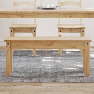vidaXL Eetkamerbank Panama 105x30x45 cm massief grenenhout, Verzenden
