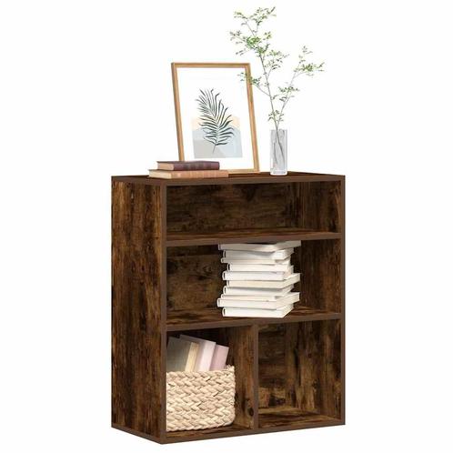vidaXL Boekenkast 60x30x71,5 cm bewerkt hout gerookt, Huis en Inrichting, Kasten | Boekenkasten, Nieuw, Verzenden