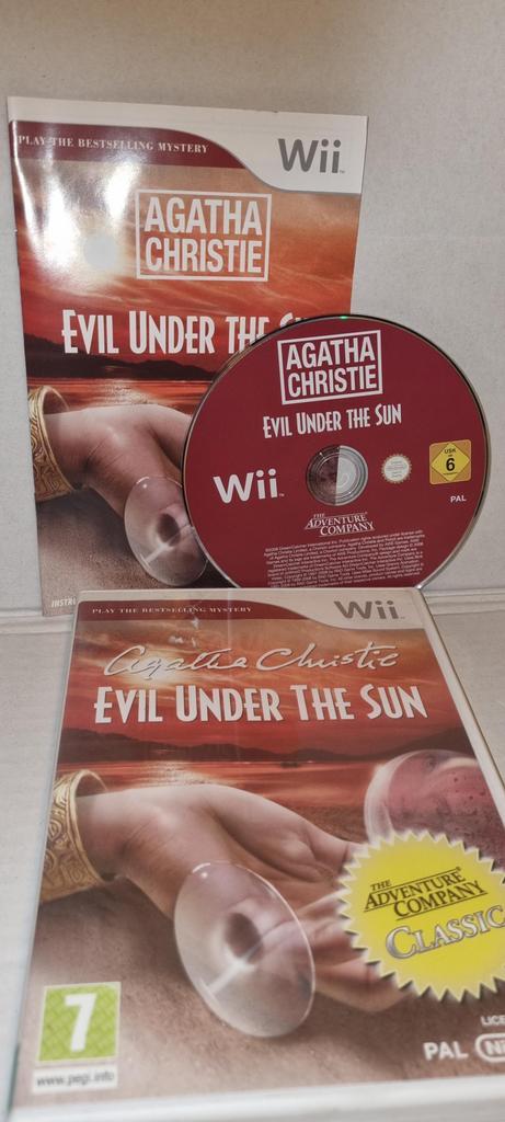 Agathe Christie: Evil Under the Sun Nintendo Wii, Consoles de jeu & Jeux vidéo, Jeux | Nintendo Wii, Enlèvement ou Envoi
