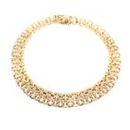 Vintage gouden schakel armband | 19,5 cm (vintage schakels), Ophalen of Verzenden, Gebruikt, Overige kleuren, Goud