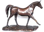 Statue, Bronzen sculptuur Arabisch paard - 25 cm - Bronze -, Antiek en Kunst
