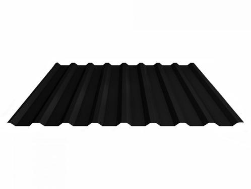 Metalen damwand dakplaat 20/1090 0.55mm HPS Zwart (± RAL, Doe-het-zelf en Bouw, Platen en Panelen, Ophalen of Verzenden