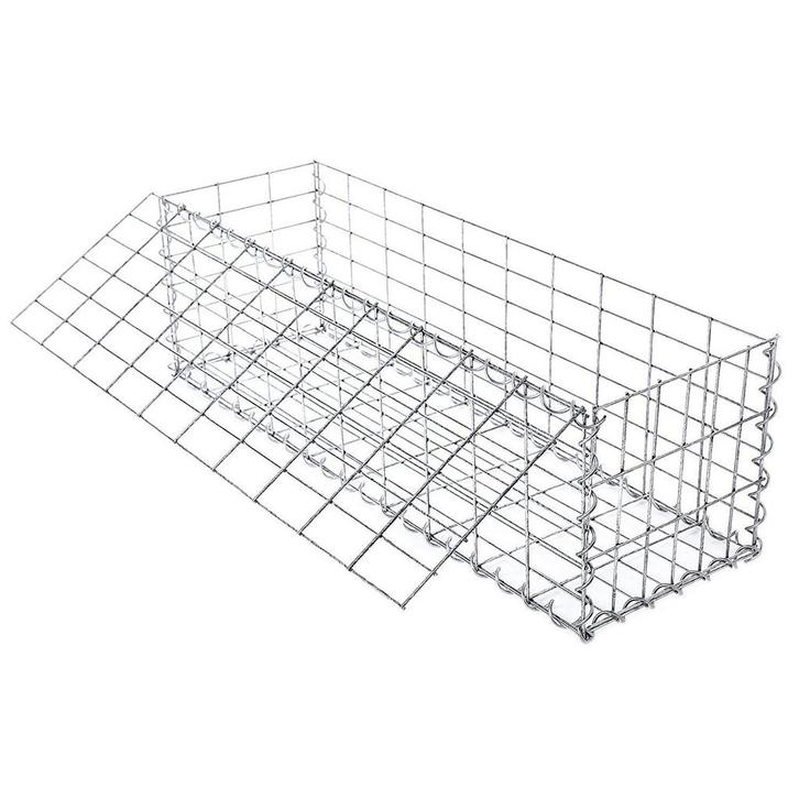 Gabion steendraad 4 mm maaswijdte verzinkt grijs en zilver, Tuin en Terras, Gaas en Draad, Nieuw, Ophalen of Verzenden