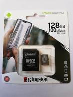 Kingston micro SD kaart 128GB nieuw, TV, Hi-fi & Vidéo, Photo | Cartes mémoire, MicroSDXC, Verzenden