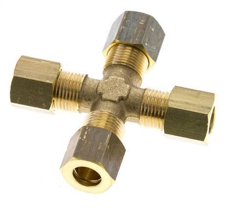8mm Messing Kruissok Knelfitting DIN EN 1254-2, Doe-het-zelf en Bouw, Overige Doe-Het-Zelf en Bouw, Verzenden