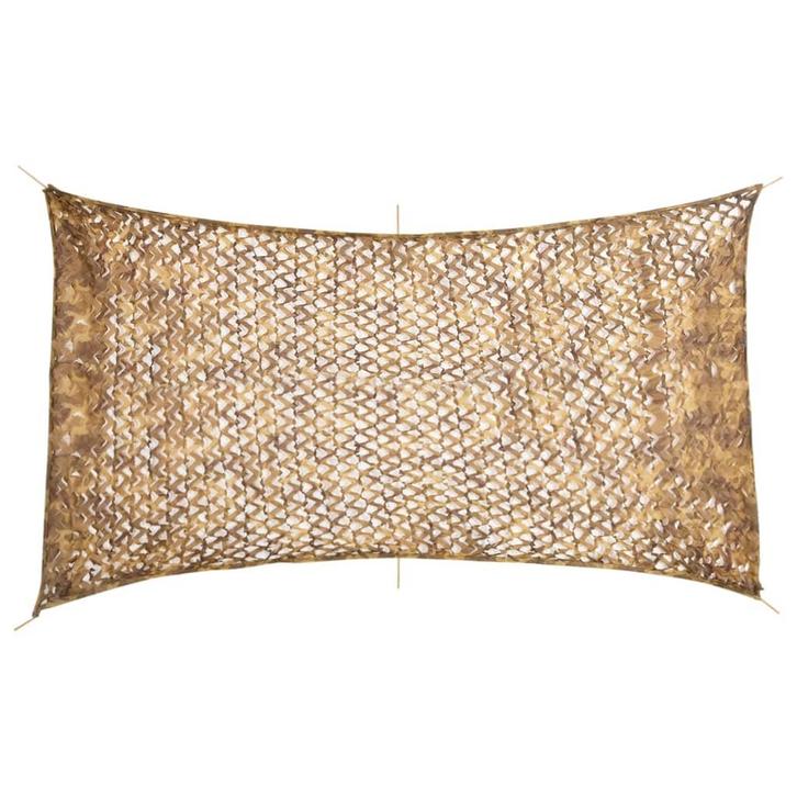 vidaXL Camouflagenet met opbergzak 506x279 cm zandkleurig, Sport en Fitness, Schietsport-accessoires, Nieuw, Verzenden