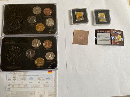 Duitsland. 2 x 1/500 once  (.999) or lingot + coffret token, Postzegels en Munten, Munten | Europa | Niet-Euromunten