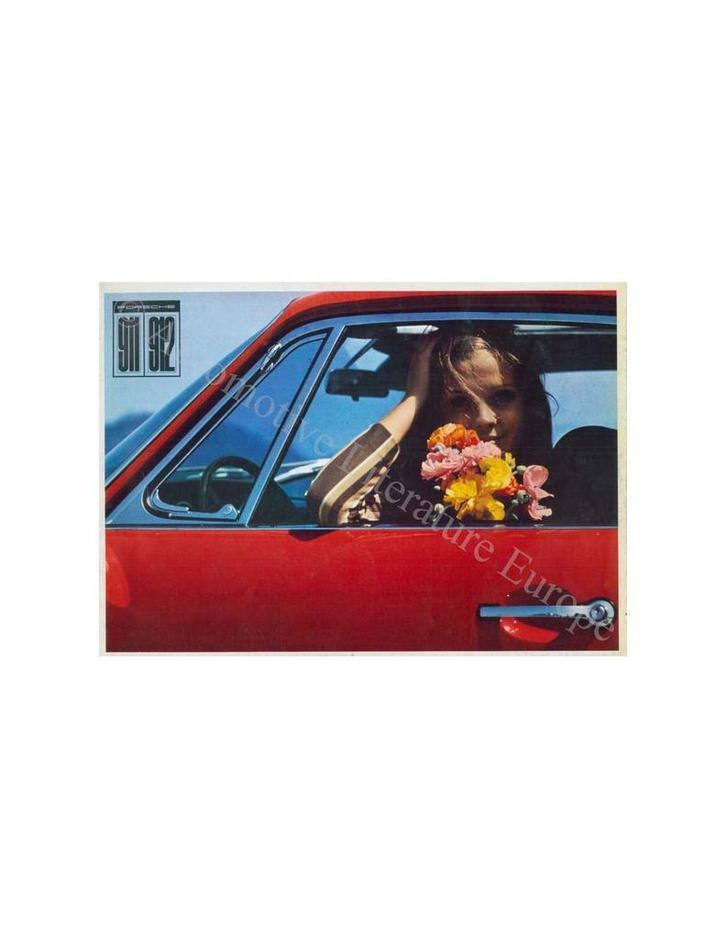 1967 PORSCHE 911 / 912 BROCHURE, Boeken, Auto's | Folders en Tijdschriften