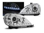 LED DRL koplamp units Chrome geschikt voor Mercedes W163 ML, Auto-onderdelen, Verzenden, Nieuw, Mercedes-Benz