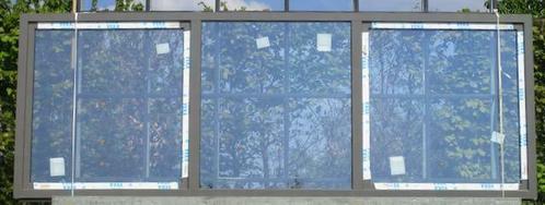 pvc raam , chassis , venster 396 x 144 wit / kwartgsrijs, Doe-het-zelf en Bouw, Raamkozijnen en Schuifdeuren, Inclusief glas, Nieuw