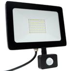 LED Floodlight - Bouwlamp 50W met sensor - Netstroom, Nieuw, 50 tot 200 watt, Lamp met armatuur, Verzenden