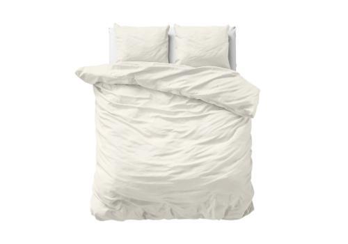 PRIMAVIERA DELUXE Uni Satijn Creme - 135 x 200/260, Huis en Inrichting, Slaapkamer | Beddengoed